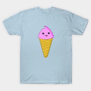 Cute Pink Kawaii Ice Cream T-Shirt